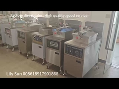 showroom video of pressure fryer and open fryer