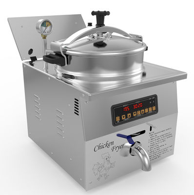 Digital Panel 16L 3KW 220V/110V Chicken Express Counter Top Pressure Fryer