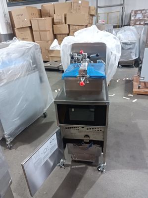 Smart Touch Panel  Electric Vertical Chicken Broaster Pressure Fryer With Filtration