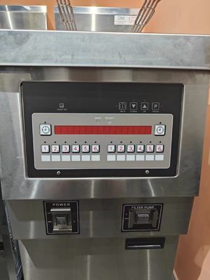 Electric Digital Computer Panel With Oil Filtration One Pot Two Baskets Open Deep Fryer
