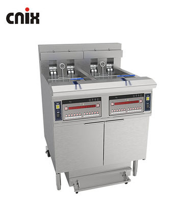 28.6kw Double Tank Big Capacity Digital Computer Panel Electric&amp;gas Chips Open Fryer Machine