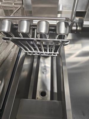 Auto Lift Two Pots Two Baskets 13L*2 Capacity With Oil Filtration Electric Chips Oil Open Fryer
