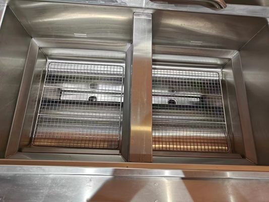 Two Pots Four Baskets GAS Open Deep Commerical Deep Chip Electric &amp; Gas Deep Fryer