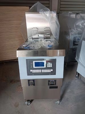 Auto Lift&amp;Down Two Pots Four Baskets With Oil Filtration Electric Heating Chips Open Deep Fryer