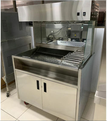 60cm 100cm Width French Fries Chips Display Warmer 304SUS Material
