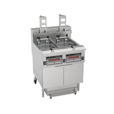 Digital Computer Panel Auto Lift  Two Pots Four Baskets Electric Open Chips Fryer