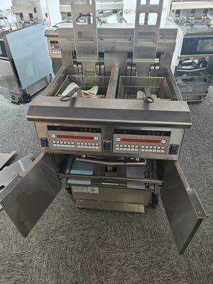Digital Computer Panel Auto Lift  Two Pots Four Baskets Electric Open Chips Fryer