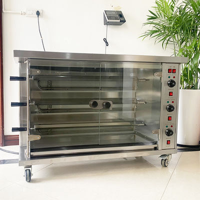 Commercial Electric &amp; Gas Chicken Roaster Rotisserie Grill Machine Roast Chicken Machine