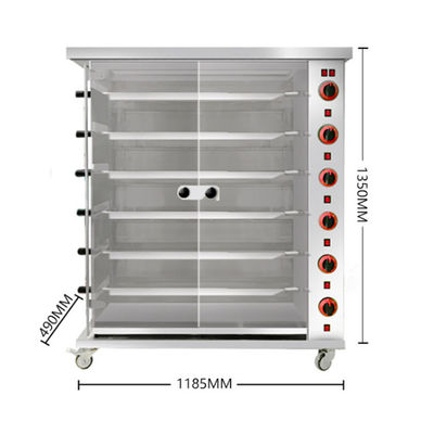Commercial Electric &amp; Gas Chicken Roaster Rotisserie Grill Machine Roast Chicken Machine