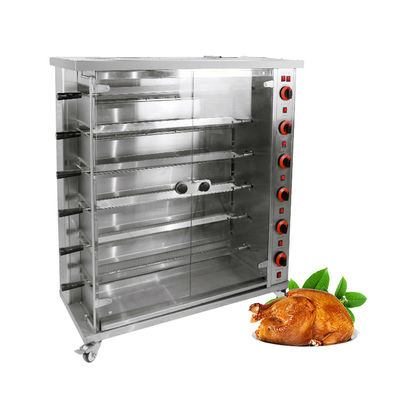 Commercial Electric &amp; Gas Chicken Roaster Rotisserie Grill Machine Roast Chicken Machine