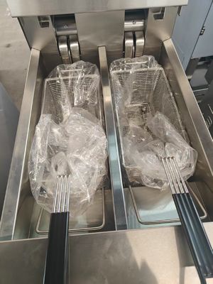 14.3kw Power Touchscreen Smart Panel  Electric Open Chips Fryer Machine