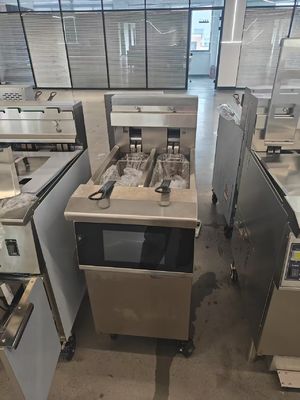 14.3kw Power Touchscreen Smart Panel  Electric Open Chips Fryer Machine