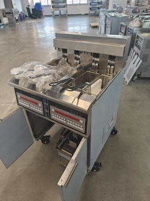 380V 28kw Double Tanks Four Baskets Digital Panel Electric &amp; Gas Chips Open Fryer Machine 15L*2