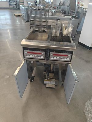 380V 28kw Double Tanks Four Baskets Digital Panel Electric &amp; Gas Chips Open Fryer Machine 15L*2