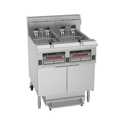 LPG Gas Natural gas Double Tanks Four Baskets Digital  Panel gas Chips Open Fryer