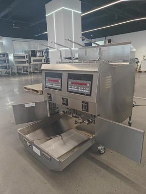 Digital Computer Panel Two Pots Four Baskets Automatic Deep Fryer Machine GAS Open Deep Fryer