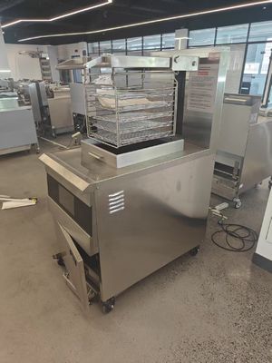 304SUS 17KW 380V Digital Computer Panel Batch Fryer Industrial 8HD Electric Open Deep Fryer